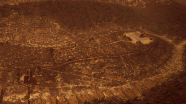 Over head shot of Jerusalem ruins