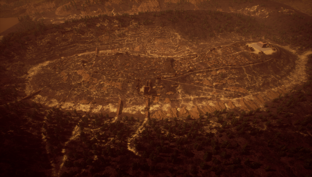 Over head view of Jerusalem Ruins